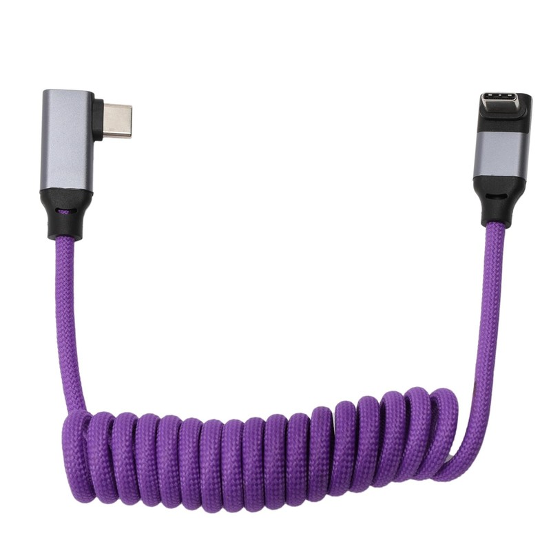 USB Type-C 90 Degree Cable, USB3.2 4K 20Gbps 100W 9V3A 20V5A for Sony A7IV FX...