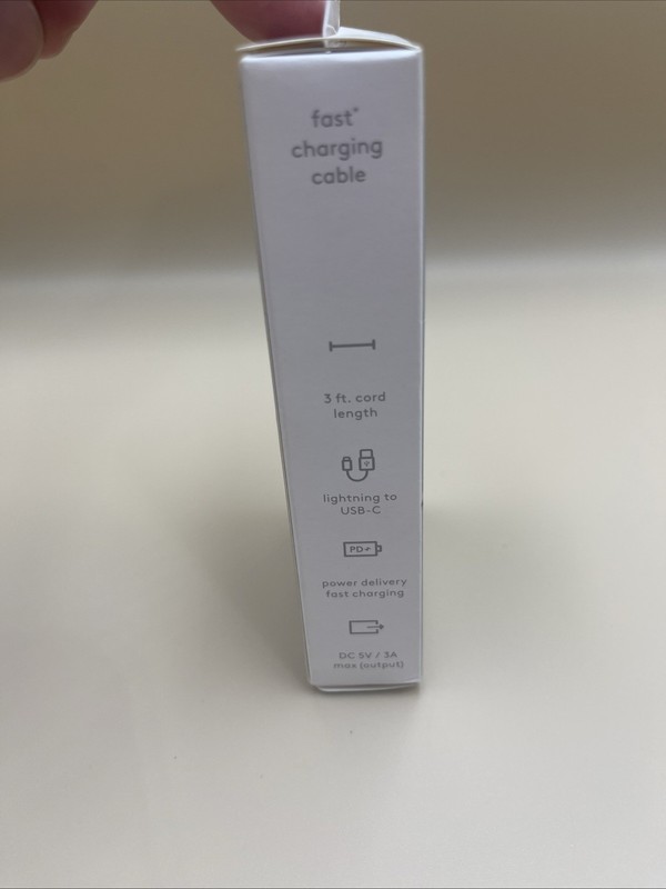 Heyday Lightning to USB-C Round Cable MFi certified 3FT Pink *New* gallery