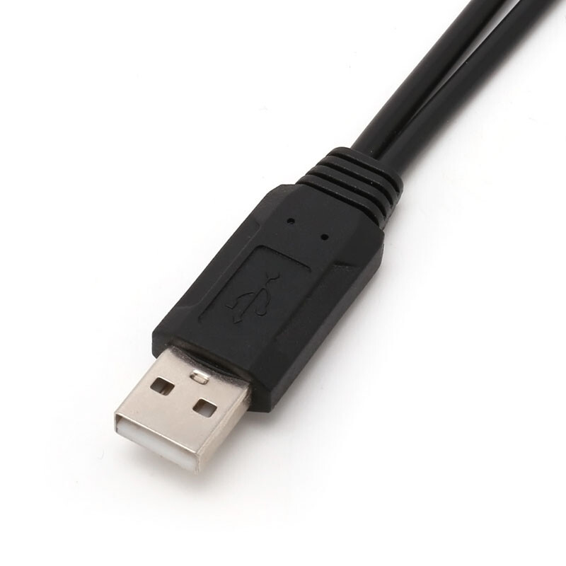Portable 38cm USB Male Universal Micro USB Dual Male Y Adapter Splitter Cable gallery