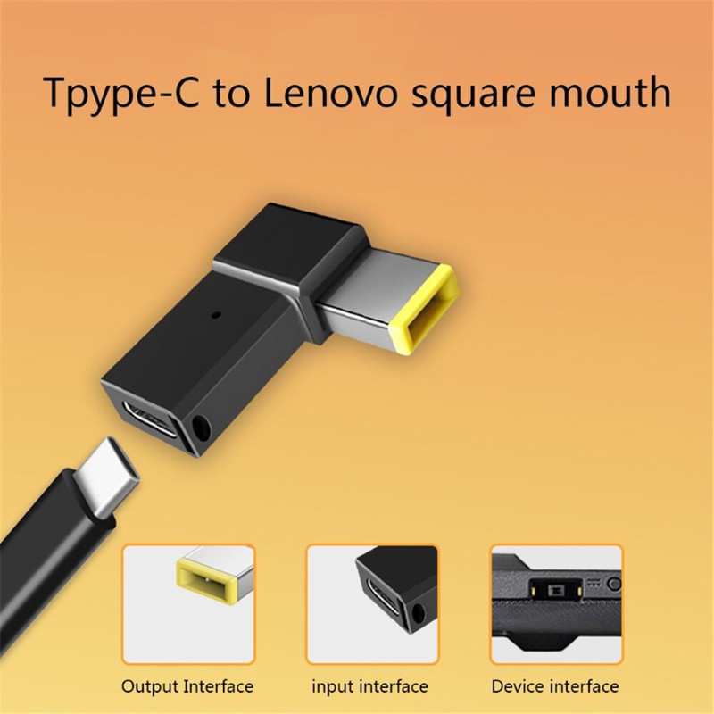 100W USB Type C Female to Square PD Plug Converter USB-C Fast Charging Cable DC gallery