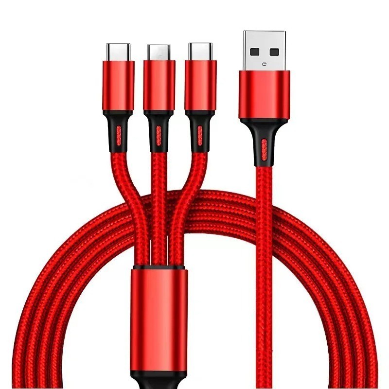 3 in 1 Fast USB Charging Cable Universal Multi Function Cell Phone Charger Cord gallery