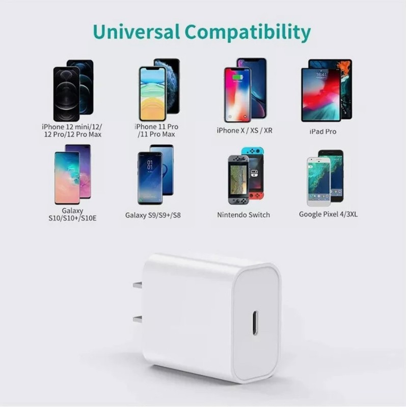 20W PD USB-C Type-C Fast Charger Adapter for iPhone 14/13/12/11/ProMax gallery