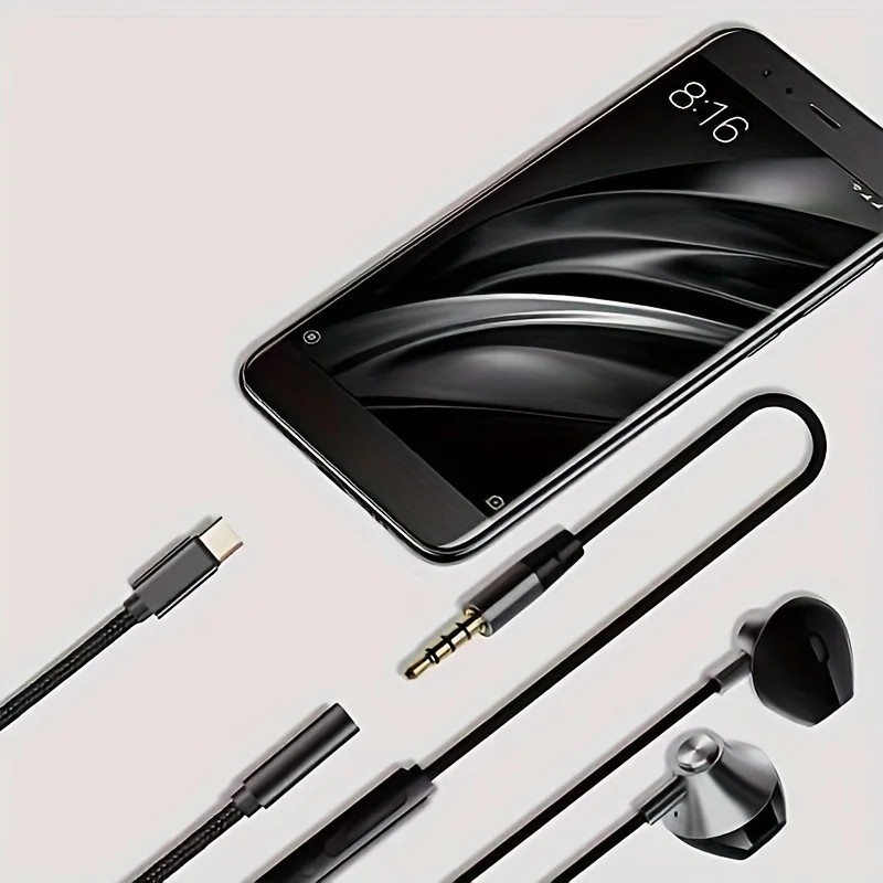 USB C to 3.5mm Headphone Jack Adapter AUX Stereo Cable For iPhone 17 16 Samsung gallery