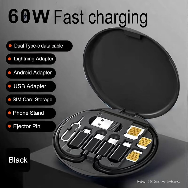 Multi function Data Cable Storage Box USB C Micro gallery