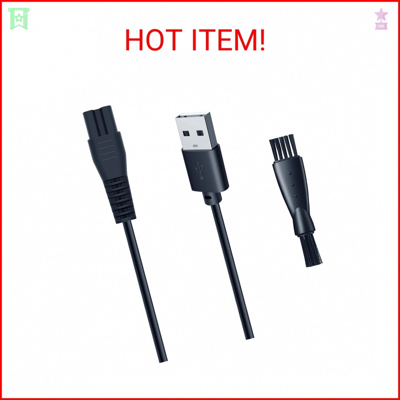 wotdmu Replacement Charger Cable for SHPAVVER GK-1800/RS8993 - USB-A to DC 5V 1A