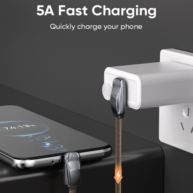 Heavy Duty 240W Charging Cord L Shaped Head For Quick Power &480mbps Data gallery