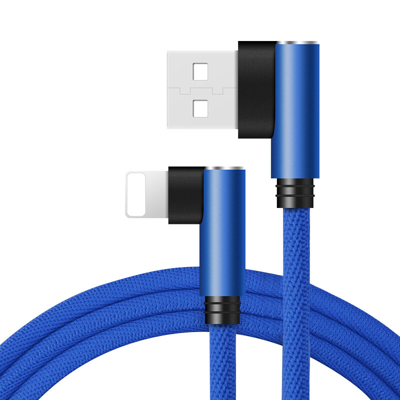3 Pack 90 Degree Right Angle USB to 8 Pin Cable Charger Cord for iPhone 14 13 12