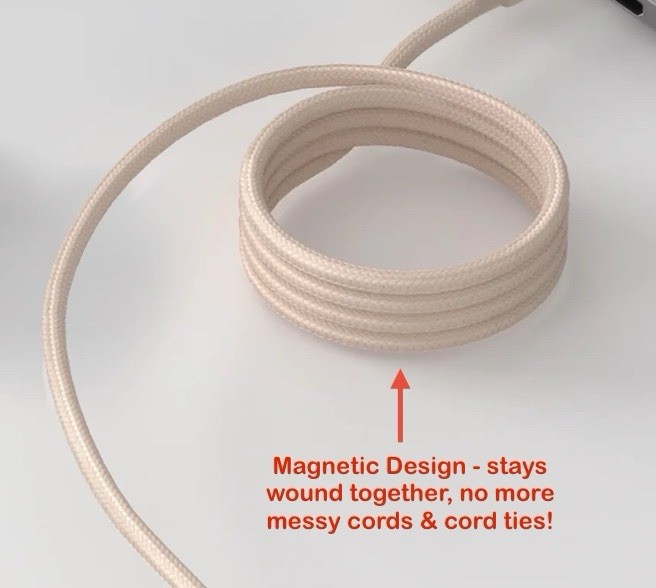 Momax Sandstone | USB-C to USB-C | 60W 1m | Mag. Link Magnetic gallery