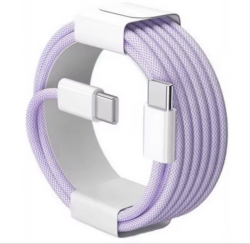 USB-C to USB-C Nylon Fast Charging Cable 1m 5pc Pack gallery