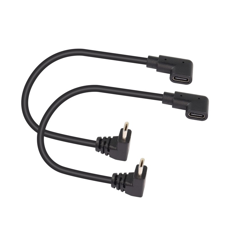 USB C Extension Cable Type C Extender Cord 90 Degree Angle Laptop Tablet Phone