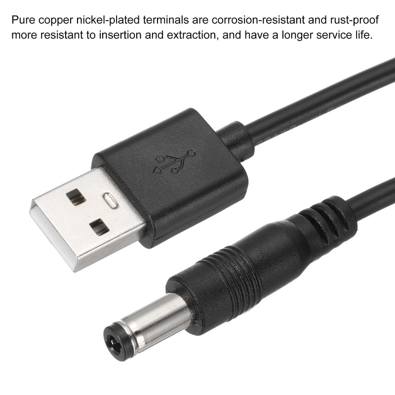 USB to DC Power Cable 3A 5V DC Power Cord 4mm x 1.7mm Jack Charging Plug Conn... gallery