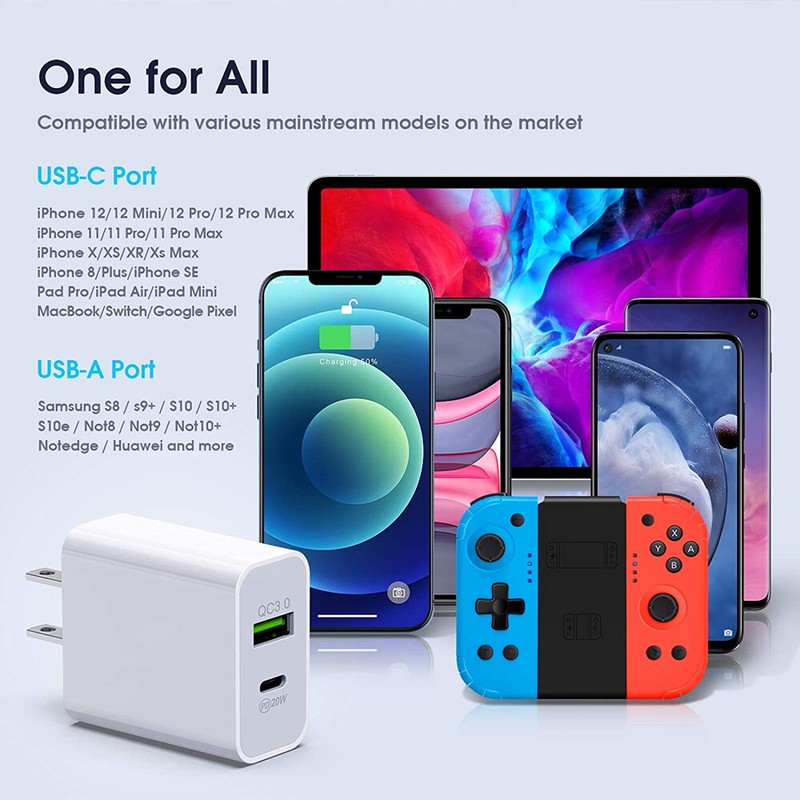 For iPhone 16 15 13 11 20W Fast Charger Block USB Type C Wall Power Adapter Lot gallery