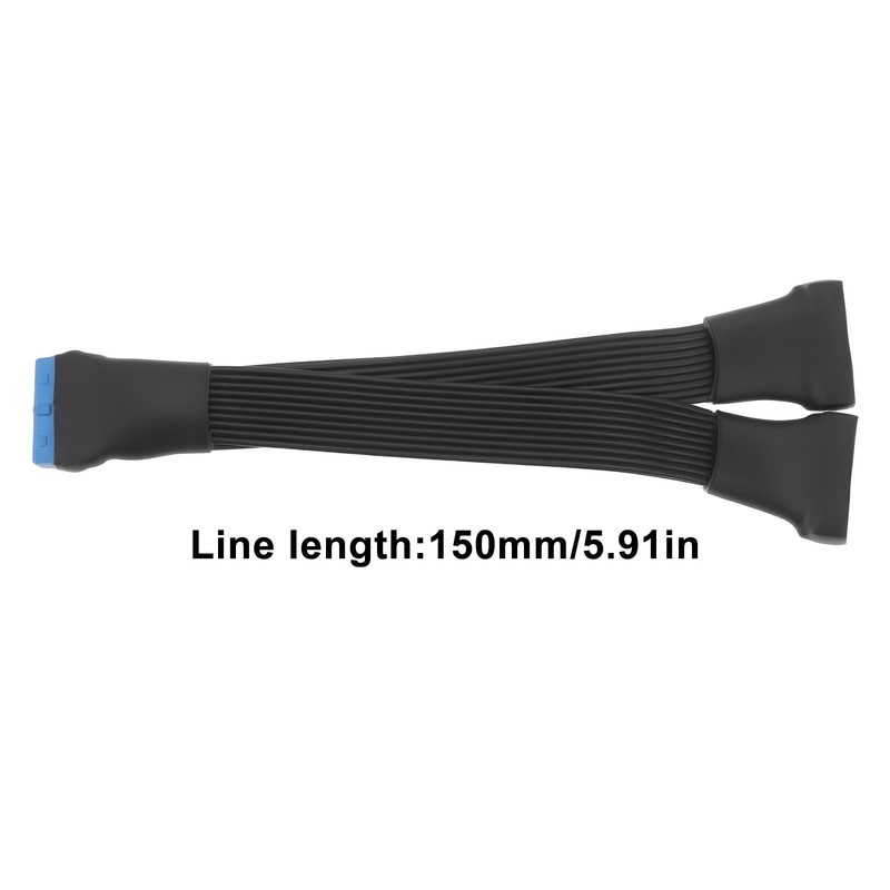 USB 3.0 Header Splitter Extension Cable 19/20 Pin 1 to 2 Y Shape Splitter Int... gallery
