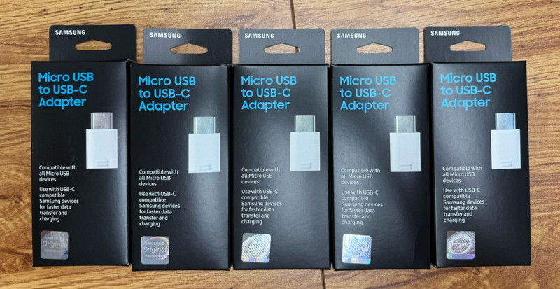 5 PACK!! Original Samsung USB OTG Connector Micro USB to USB-C Converter Adapter gallery