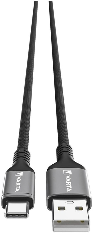 Varta 2m USB A to USB-C Fast Charge & Sync Cable 60W Black Nylon gallery