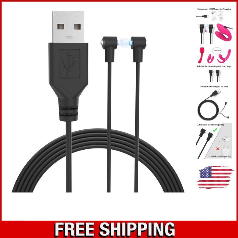 Magnetic Universal Fast Charging Cord - 2.8ft USB Cable for Multiple Electronics