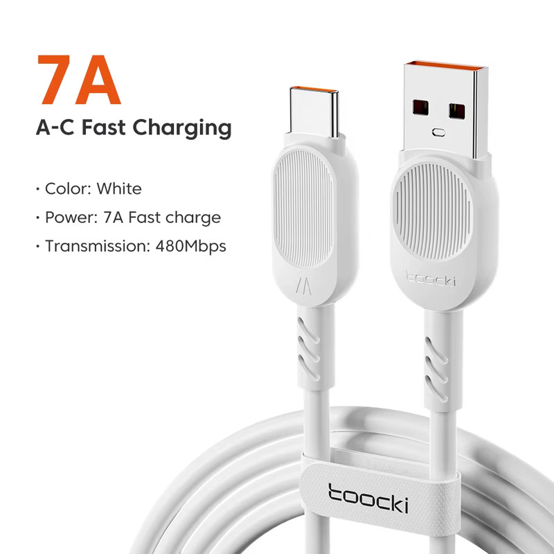 7A USB Type C Cable 100W Super Fast Charging for Huawei P40 P30 USB C Charger Da gallery