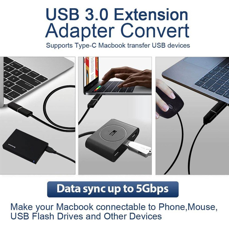 1-10pcs USB C to USB A OTG Adapter [USB 3.0 Superspeed] [Compatible With ALL] gallery