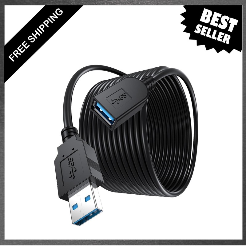 USB Extension Cable 20 ft, USB 3.0 Active Extender Cord, Type A Male to Female