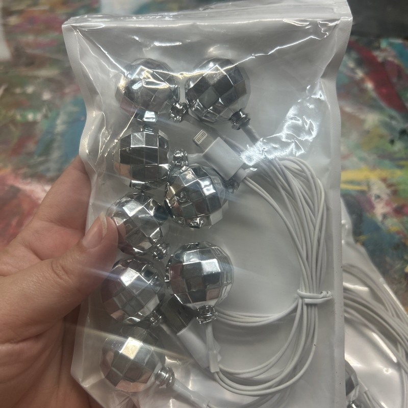 LED IPHone Charger for iPhones lights up with disco balls trim easy to find gallery