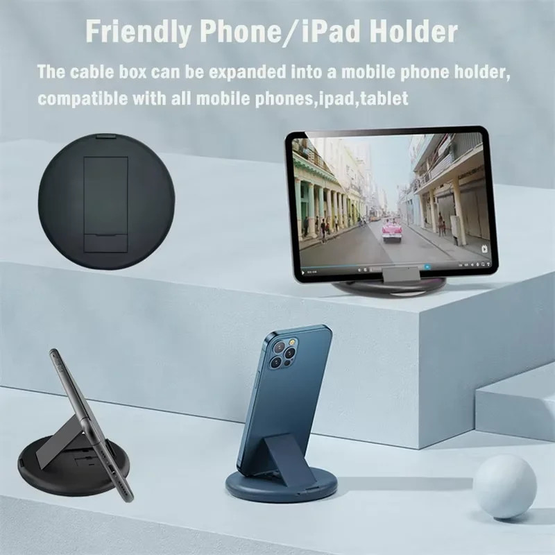 Portable Multi-functional Data Cable Storage Box, 60W Fast Charging Mobile gallery