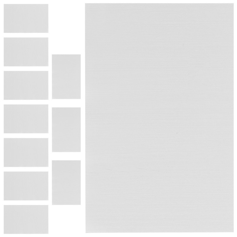 10Pcs Metal Sublimation Blanks Aluminum Plates Silver for Heat Printing gallery