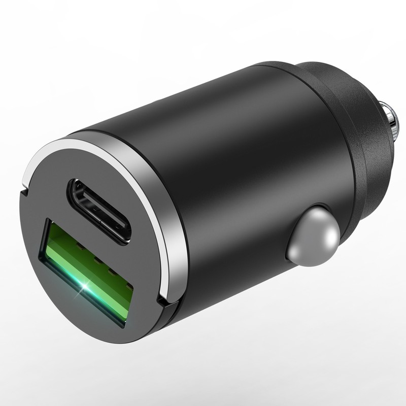 100W USB C Car Charger Fast Charging 2-in1 Adapter For 12V-24V Vehicles