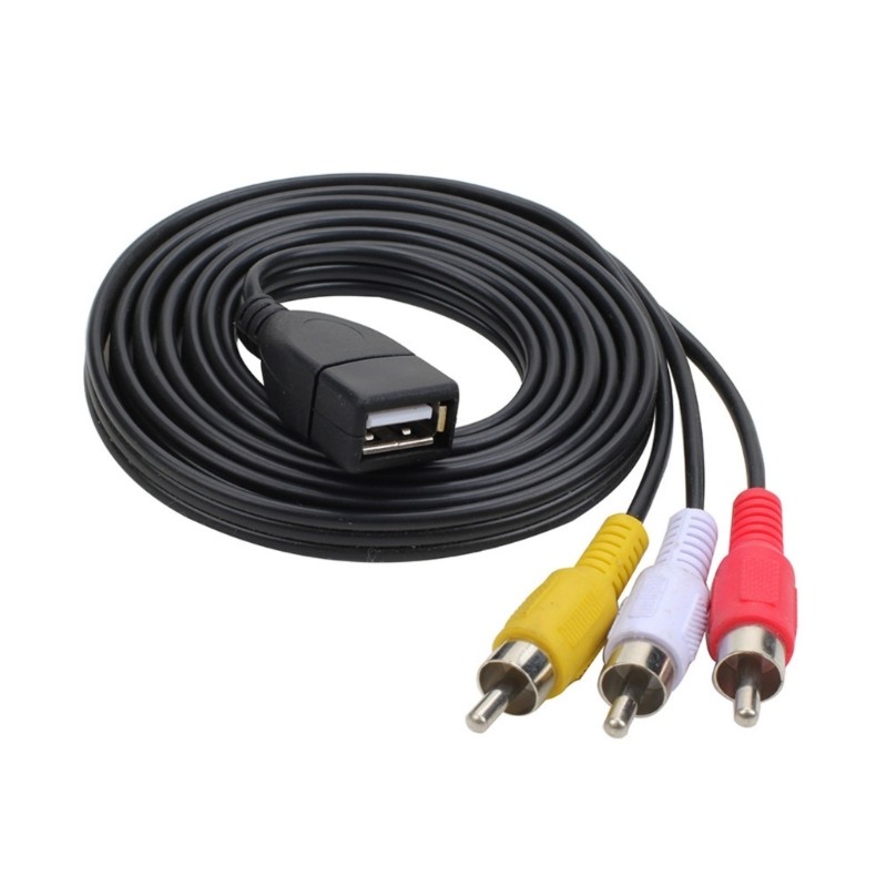 USB to 3RCA Sound Cable USB Female to Male 3RCA to USB C for Phone HDTV gallery