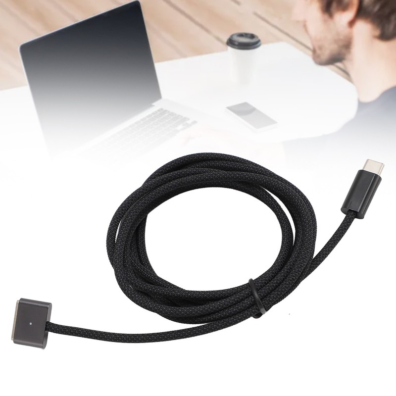 Type C To Magnetic 3 Charging Cable PD 140W Woven USB C Fast Charging Cable XMBS gallery