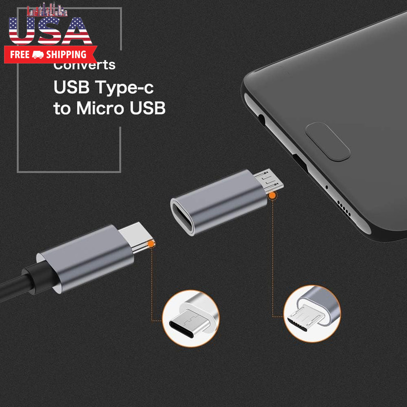 USB C to Micro USB Adapter, (4-Pack) Type C Female to Micro USB Male Convert Con gallery