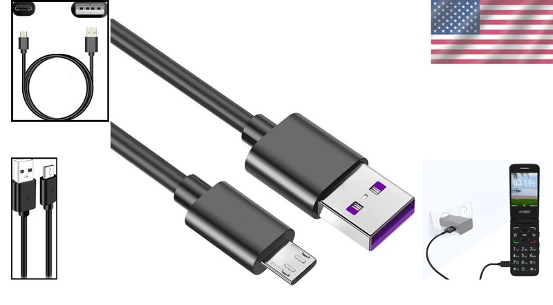 Fast Charging USB Data Transfer Cable for Alcatel Smartflip & Go Flip Phones gallery