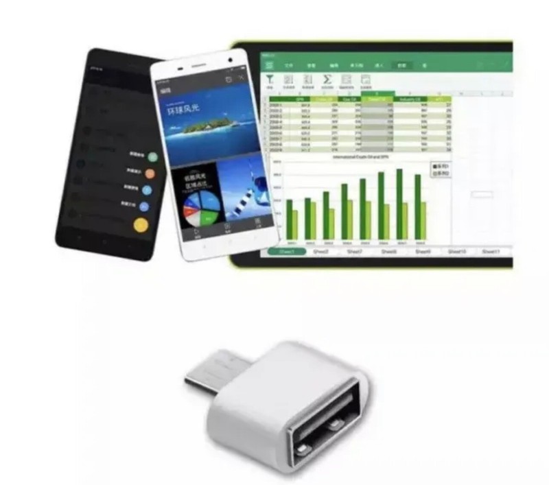 New OTG Micro USB Male to USB 2.0 Female Adapter for Smartphone Tablet