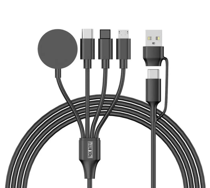 Trek Outfit Multi-Device 4-in-2 Charging Cable for Apple Devices – 2 Pack