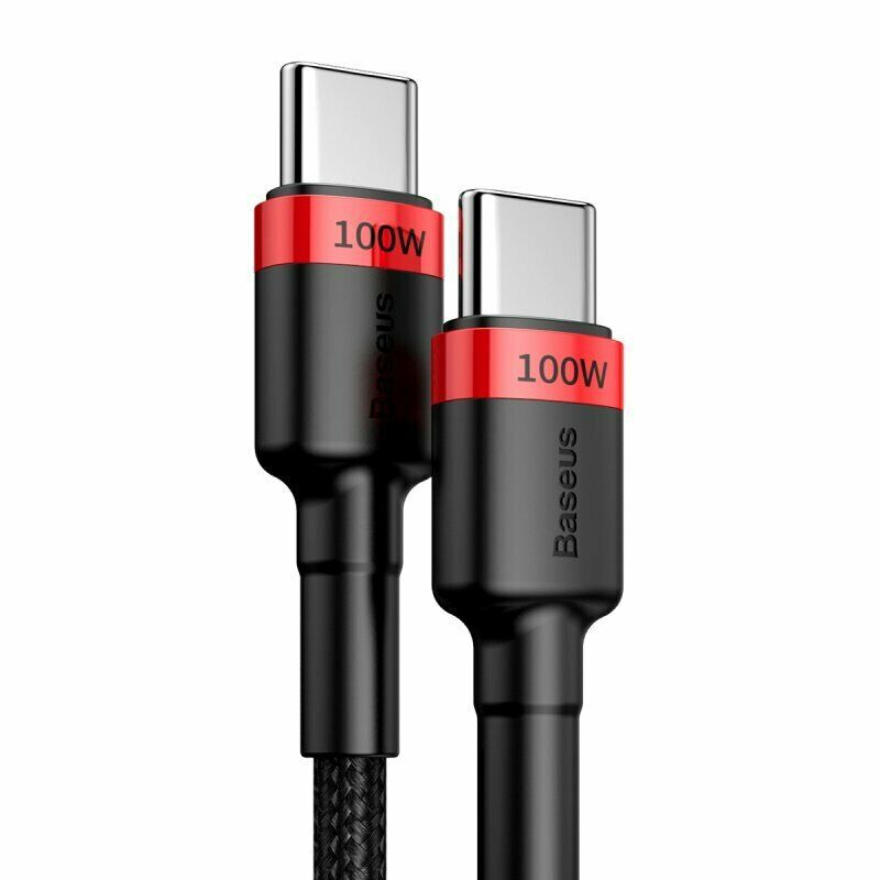 Baseus 6ft 5A 100W Type C to C Cable QC 4.0+PD 2.0 Fast Charger Lead A2TM gallery