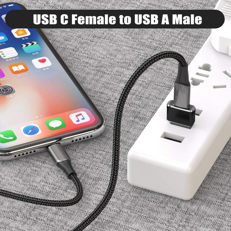 2X USB C 3.1 Type C Female to USB 3.0 Type A Male Port Converter Adapter NEW gallery