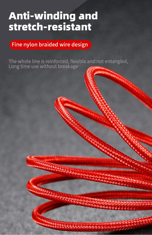 4 In 1/ 3 In 1 Micro USB Type C Fast Charging Cable 3A Quick Charge Phone Cord gallery