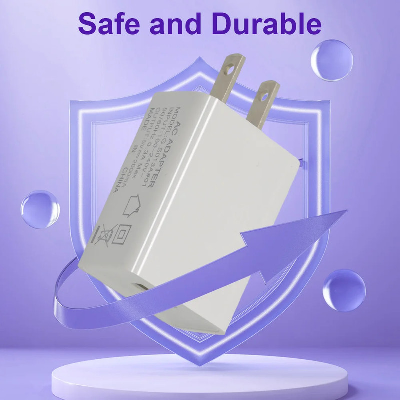 10W 5V 2A USB Jack Wall Power Adapter 5 Volt 2Amp AC to DC Charger Cube US Plug gallery