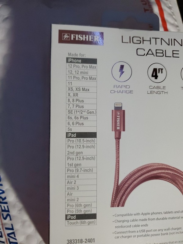 IPhone Charger fisher Lighting Cable gallery