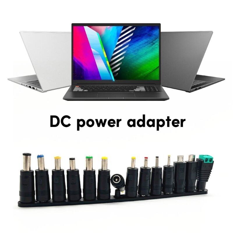 Universal Power Adapter Tips Connector 5.5x2.1mm Set for Laptop Charger 14 in 1 gallery