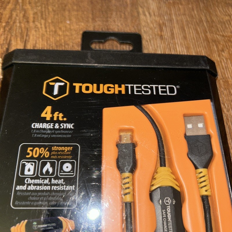ToughTested Pro+ Safe Charge Micro USB Cable 4ft w/ Circuit Breaker QC2.0 gallery