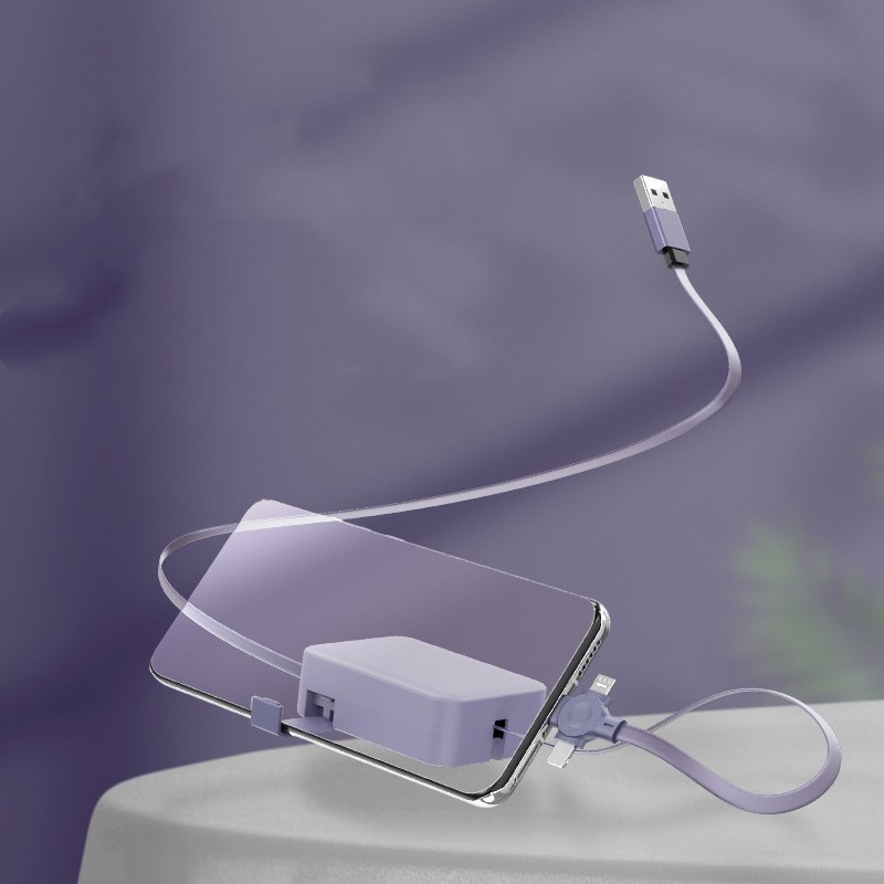 4 in 1 Retractable Charging Cable USB C Micro USB Multi Charger Cord