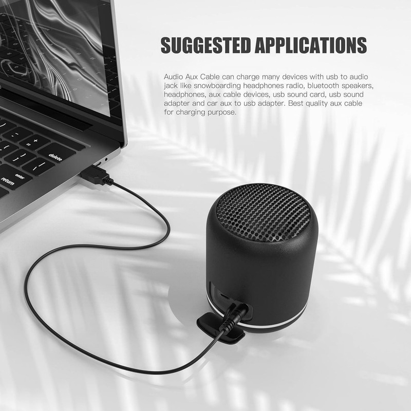 Versatile 3.5mm Male AUX to USB Cable Adapter - Perfect for All Audio Devices gallery