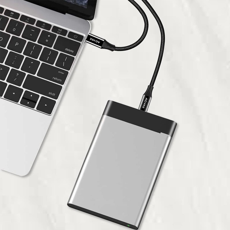USB C to Mini USB 5Pin Cable Braided OTG Data Charger Cord for Camera GPS gallery