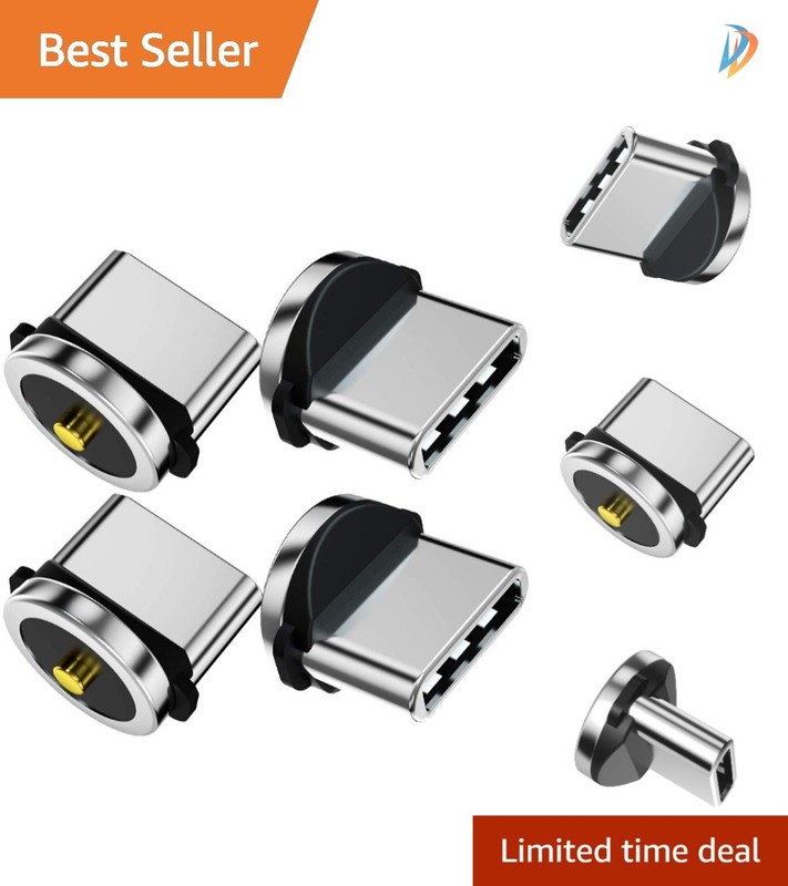 Versatile USB C Magnetic Charging Tips [4 Pack] – Protects & Simplifies Charging