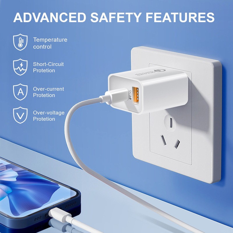 20W Fast Dual Port Type-C USB Wall Charger Power Adapter For Samsung Galaxy S25 gallery