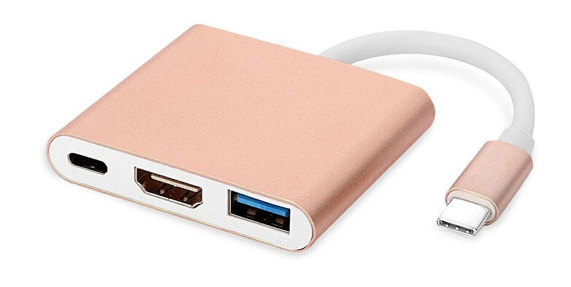For Apple iPhone 16 Plus/Pro Max/16e USB Type-C to HDMI Cable Adapter Converter