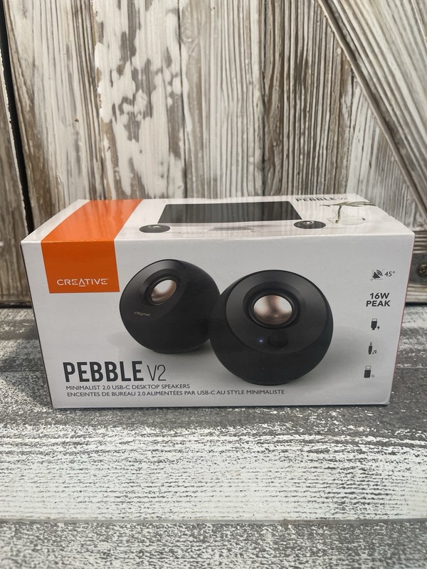Creative – Desk Top – Pebble V2 2.0 Speaker System – 8 W RMS – Black New