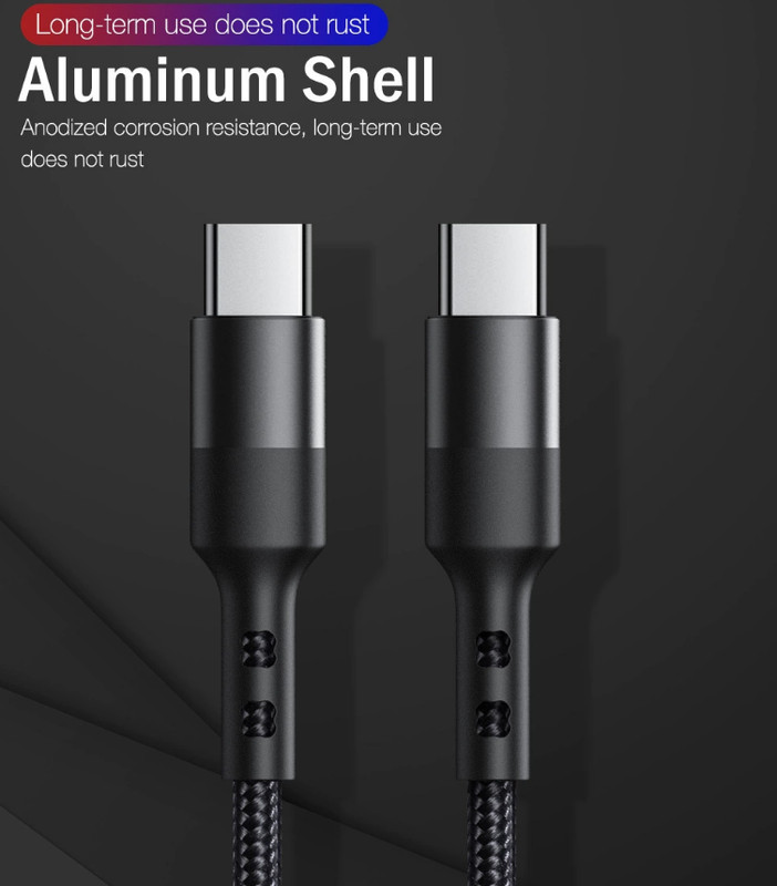 60W USB-C Charger Cable 5A with Power Delivery and Data Transfer USB Cable gallery
