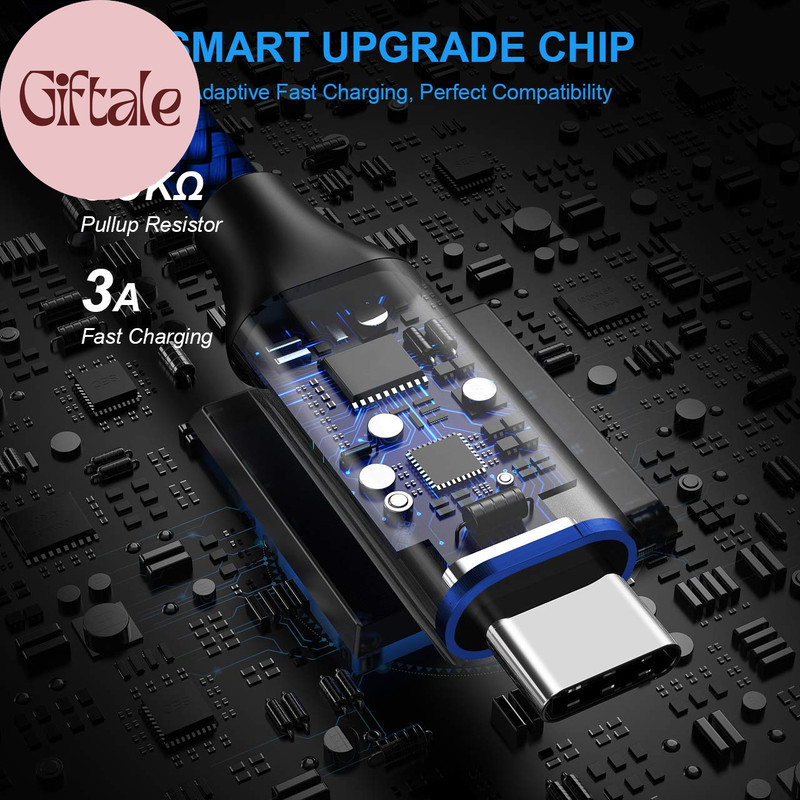 USB a to USB C Cable 5-Pack (3/3/6/6/10 Ft), Fast Charging Type C Charger Cord f gallery