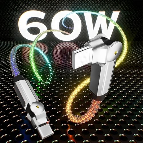 5ft USB C to C RGB Light Up 2 Pack gallery